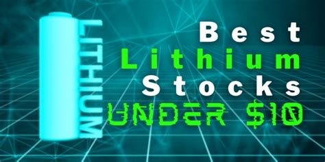 6bn who knows where this will be in a few years when they. . Lithium stocks under 1